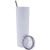 US Stock - CALCA 25pcs 20oz Skinny Tumbler White Stainless Steel Insulated Water Bottle Double Wall Vacuum Travel Cup With Sealed Lid and Straw