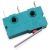 5pcs Micro switch travel switch with handle 3pin hole foot silver contact 5A 125/250VAC 