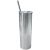 US Stock - CALCA 25 Pack 20 oz Sublimation Skinny Tumbler Blanks, Double Wall Insulated Classic Water Tumbler Cup with Lid and Straw Vacuum Travel Mug Unbreakable Wate Bottle (Silver)