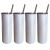 US Stock-CALCA 25 Pack 20 OZ Sublimation Glitter Tumbler Rainbow White Blanks Straight Tumbler Cups with Straw and Lid, Stainless Steel Coffee Tumbler Cups
