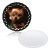 US Stock - 100 Pack 3.27" Round Doliy Triangle Edge Two Sided Ceramic Sublimation Blanks Holiday Ornament, Christmas Tree Hanging Ornaments (Local Pick-Up)