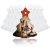 US Stock - 100 Pack 3.4in x 2.75in Christmas Tree Two Sided Ceramic Sublimation Blanks Holiday Ornament, Christmas Tree Hanging Ornaments (Local Pick-Up)