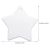 US Stock - 100 Pack 3in Star Two Sided Ceramic Sublimation Blanks Holiday Ornament, Christmas Tree Hanging Ornaments