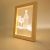 US Stock 6sets/pack CALCA Wood Photo Frame 3D LED Photo Frame kit (Wooden photo frame + blank acrylic board) DIY gift, Wholesale