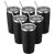 US Stock, CALCA 10pcs 20oz Travel Tumbler Stainless Steel Double Wall Vacuum Insulated Cup with Slider Lid(Black)