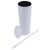 US Stock-CALCA 10pcs White 20oz Blank Skinny Tumblers Stainless Steel Insulated Double Wall Vacuum Travel Cup with Slider Lid