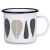 US Stock - 12oz Sublimation White Enamel Mug with Black Rim (Local Pick-Up)