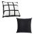 US Stock-CALCA 10 Pack Sublimation Blanks Polyester 9 Panel Photo Pillow Case Cushion Cover Throw Pillow Cover (15.7 x 15.75 Inches)