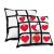 US Stock-CALCA 10 Pack Sublimation Blanks Polyester 9 Panel Photo Pillow Case Cushion Cover Throw Pillow Cover (15.7 x 15.75 Inches)
