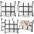 US Stock-CALCA 10 Pack Sublimation Blanks Polyester 9 Panel Photo Pillow Case Cushion Cover Throw Pillow Cover (15.7 x 15.75 Inches)