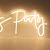 UK Stock, CALCA LED Dimmable Neon Sign Let´s Party Decorative Lights for Bachelorette Party, Engagement Party, Birthday Party,Wedding Party Size- 23X10 inches(Warm white)