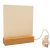 CALCA Wooden Led Lamp Base Warm white USB Cable Switch Modern Night Lamp Acrylic 3D Led Night Lamp Assembled Base+Acrylic DIY gift, Wholesale