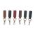 US Stock-CALCA 6 Pack Personalized Leather Keychain Crazy horse leather boyfriend car key holder Keyfob, for Birthday Best Gift