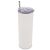 10pcs 20oz Taperless Sublimation Blank Skinny Tumbler Stainless Steel Insulated Water Bottle Double Wall Vacuum Travel Cup With Sealed Lid and Straw (White)