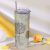 10pcs 20oz Taperless Sublimation Blank Skinny Tumbler Stainless Steel Insulated Water Bottle Double Wall Vacuum Travel Cup With Sealed Lid and Straw (White)