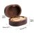 US Stock, CALCA 12PCS Oval Walnut Wood Ring Box with Magnetic Retro Jewelry Wooden Storage Box For Couples Wooden Ring Box Jewelry Case Gifts