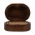 US Stock, CALCA 12PCS Oval Walnut Wood Ring Box with Magnetic Retro Jewelry Wooden Storage Box For Couples Wooden Ring Box Jewelry Case Gifts