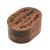 US Stock, CALCA 12PCS Oval Walnut Wood Ring Box with Magnetic Retro Jewelry Wooden Storage Box For Couples Wooden Ring Box Jewelry Case Gifts