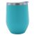 US Stock-CALCA 6 Pack 12oz Blue Wine Tumbler Double Wall Stainless Steel Insulated Eggshell Cup with lid for Gift
