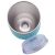 US Stock-CALCA 6 Pack 12oz Blue Wine Tumbler Double Wall Stainless Steel Insulated Eggshell Cup with lid for Gift