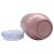 US Stock-CALCA 6 Pack 12oz Rose Gold Wine Tumbler Double Wall Stainless Steel Insulated Eggshell Cup with lid for Gift
