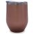 US Stock-CALCA 6 Pack 12oz Rose Gold Wine Tumbler Double Wall Stainless Steel Insulated Eggshell Cup with lid for Gift