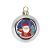 US Stock, CALCA 3.15" x 2.4" Sublimation Plastic Festive Wedding Party Decoration Christmas Ball Medium 200PCS