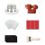 Full Set Manual Pad Printing Machine Kit(Printert&Ink Cup&Polymer Plate&Silicone Pads&Film&Brush)