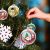 US Stock, CALCA 100 PCS 3.74" x 2.95"x 1.97" Christmas Ornaments Clear Christmas Plastic Balls Ornament Christmas Tree Ornaments Holiday Party