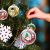 US Stock, CALCA 100PCS 3.74" x 2.95"x 1.97" Christmas Ornaments Clear Christmas Glass Balls Decorative Christmas Tree Ornaments Holiday Party