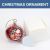 US Stock, CALCA 100PCS 3.74" x 2.95"x 1.97" Christmas Ornaments Clear Christmas Glass Balls Decorative Christmas Tree Ornaments Holiday Party