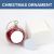 US Stock, CALCA 100PCS 3.74" x 2.95"x 1.97" Christmas Ornaments Clear Christmas Glass Balls Decorative Christmas Tree Ornaments Holiday Party