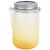 US Stock, 16oz/500ml Sublimation Blanks Frosted Gradient Mason Jar w/ LED Waterproof Solar Lid and Metal Handle