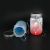 US Stock, 16oz/500ml Sublimation Blanks Frosted Gradient Mason Jar w/ LED Waterproof Solar Lid and Metal Handle
