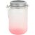 US Stock, 16oz/500ml Sublimation Blanks Frosted Gradient Mason Jar w/ LED Waterproof Solar Lid and Metal Handle