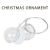 US Stock, CALCA Pack of 300 1.65" X 1.65" Sublimation High Clear Plastic Round Christmas Ornaments Christmas Season Ornaments