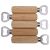 US Stock, CALCA 10 pcs Wooden Handle stainless steel Bottle Opener, Wooden Handle Beer Bottle Opener for Home, Kitchen, Bar, DIY Logo Engraved Gift