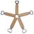 US Stock, CALCA 10 pcs Wooden Handle stainless steel Bottle Opener, Wooden Handle Beer Bottle Opener for Home, Kitchen, Bar, DIY Logo Engraved Gift