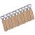 US Stock, CALCA 10 pcs Wooden Handle stainless steel Bottle Opener, Wooden Handle Beer Bottle Opener for Home, Kitchen, Bar, DIY Logo Engraved Gift