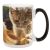 US Stock,36Pack 15oz Black Glossy Magic Mug Custom Ceramic Mugs With Handle Color Change Sublimation Blanks Cups Ceramic Coffee Mug
