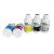 Spain Stock-5 Colors(C M Y K W) CALCA Direct to Transfer Film Ink for Epson Printheads. 80 oz, Bottle of 500ml, Water-based DTF Inks